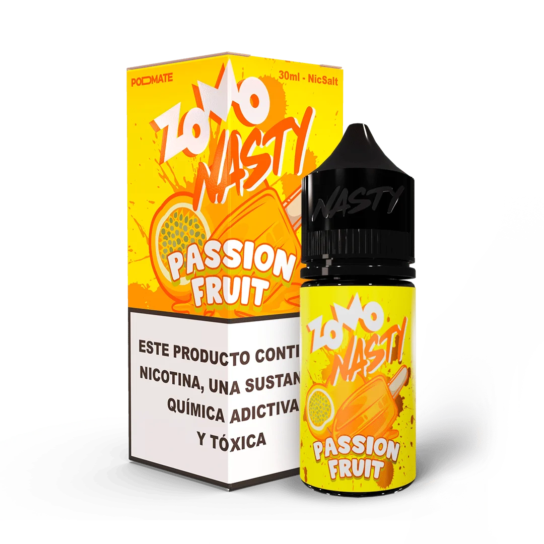NicSalt ZOMO NASTY Passion Fruit 2 Sales Zomo Nasty Passion Fruit 30ml.