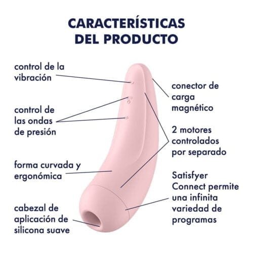 Curvy 2plus airpulse rose caracteristicas del producto