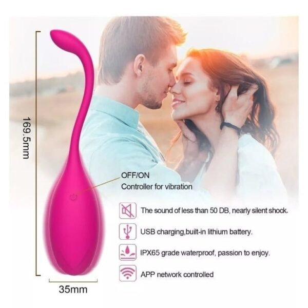 Consolador Vibrador Inteligente Femenino Con App Wifi A Distancia - Imagen 5