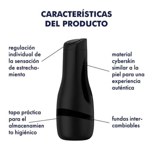 Satisfyer men classic black masturbator caracteristicas del producto