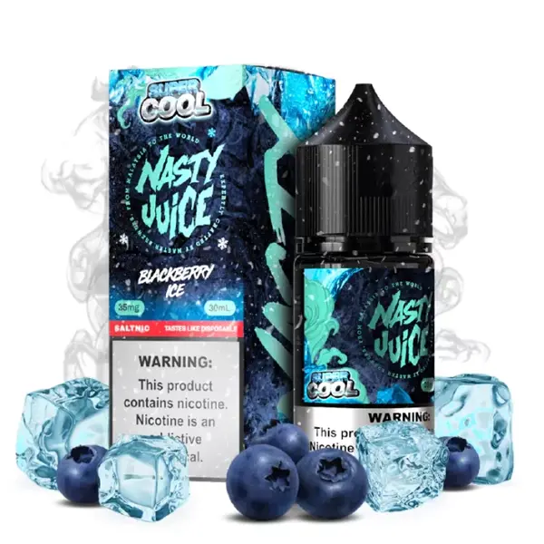 Nic Salt Nasty Super Cool Blueberry Ice 30 ml. 1 blackberry ice