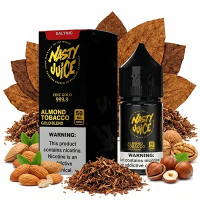 Nic Salt Nasty Gold Blend Almond Tobacco 30 ml.