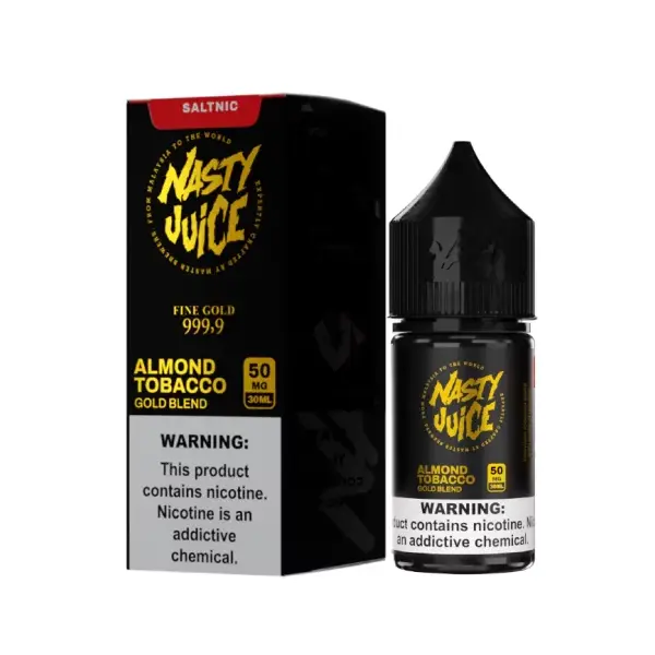 Nic Salt Nasty Gold Blend Almond Tobacco 30 ml. - Imagen 2