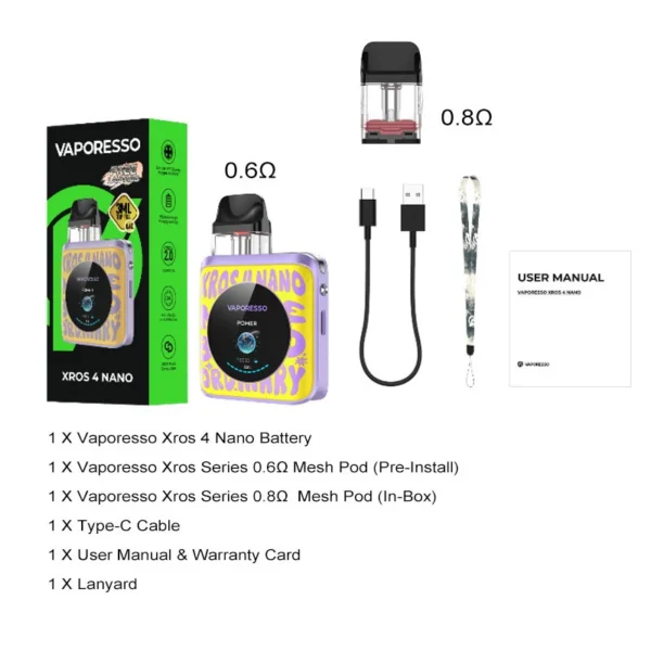 Kit Vaporesso Xros 4 Nano - Imagen 3