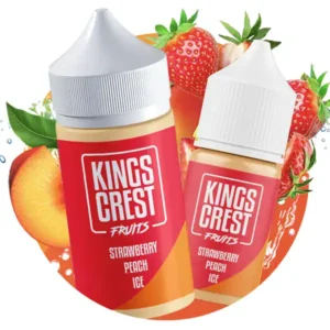 Nic Salt Kings Crest Strawberry Peach Ice