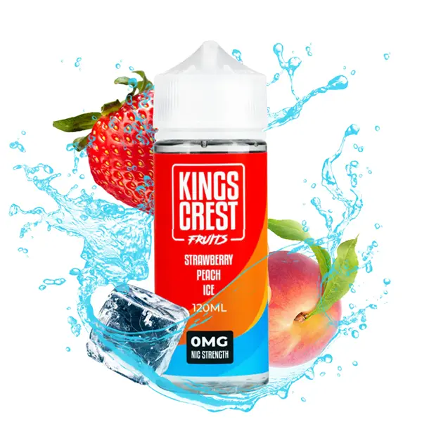Kings Crest Strawberryvpeach ice 120ml.