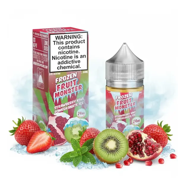 Frozen Fruit Monster Strawberry Kiwi pomegranate 30 ml. 2 Frozen Fruit Monster Strawberry Kiwi Pomegranate Salt 30 ml.