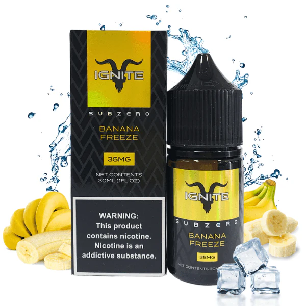 IGNITE BANANA FREEZE 30 ml. 1 Nic Salt Ignite Banana Freeze 30 ml.