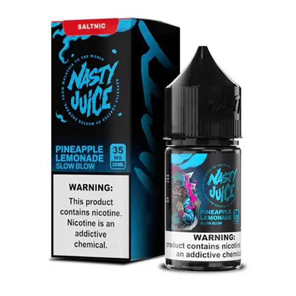 Nic Salt Nasty Pienapple lemonade 30 ml. 1 nasty juice salt pineapple lemonade slow blow