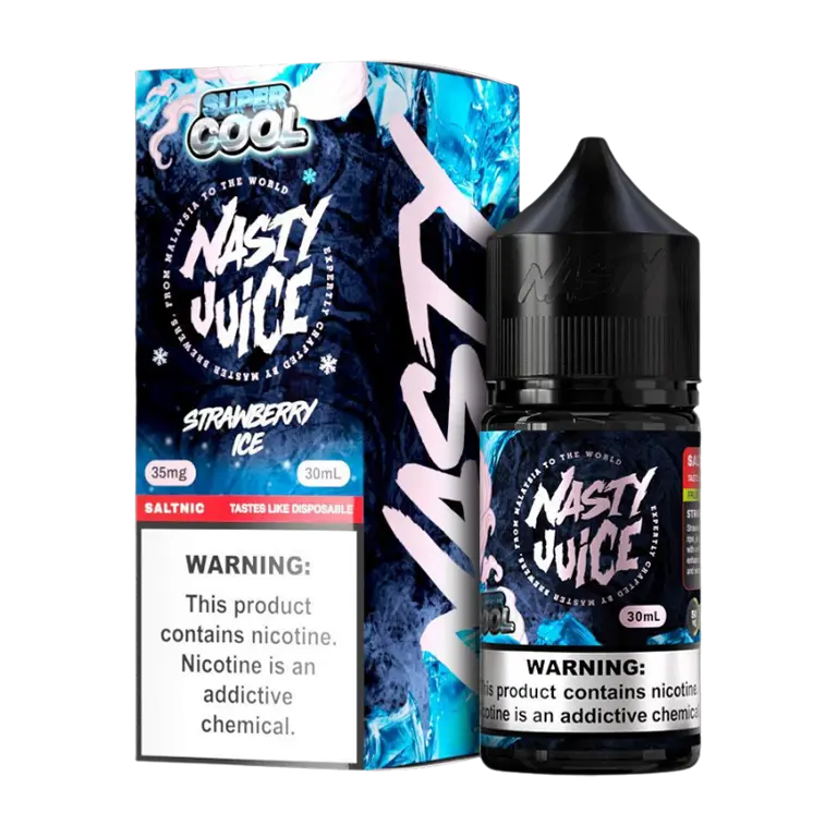 Nic Salt Nasty Super Cool Strawberry ice 30 ml. - Imagen 2