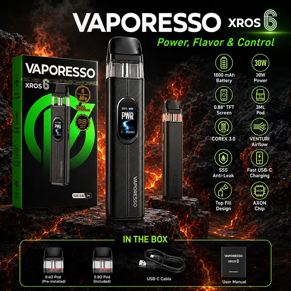 Vaporesso XROS 6 Pod Kit 30W - Imagen 2
