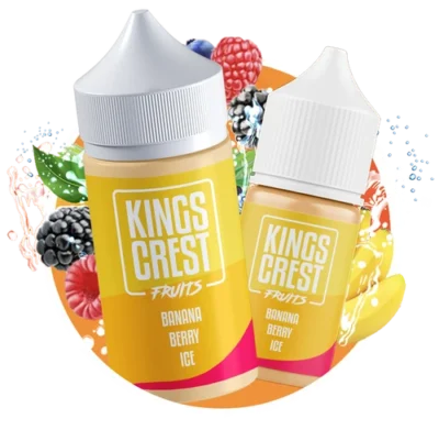 Nic Salt Kings Crest banana Berry Ice