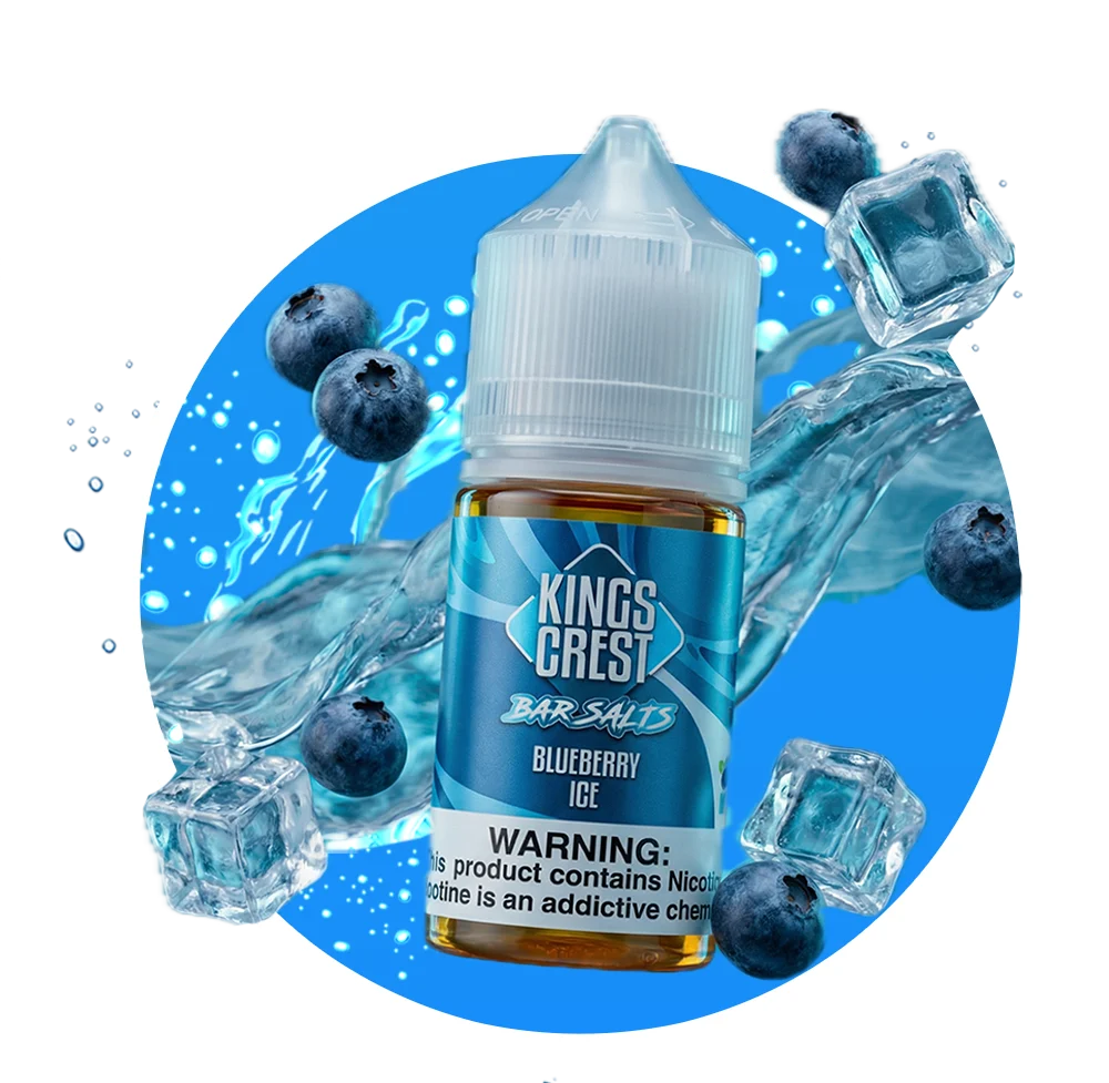 Nic Salt King's Crest Bar Blueberry Ice